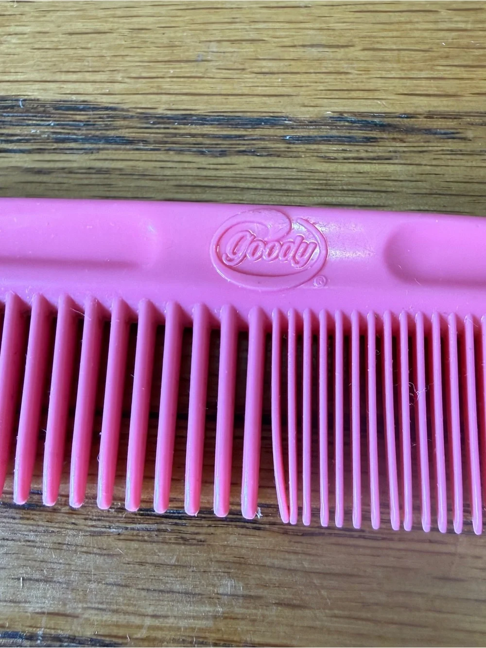 Vintage Goody Comb Set Pink Rat Tail Teasing Regular Stylist 1980s Set Of 2 USA